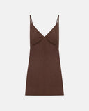 BROWN LINEN DRESS