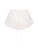 WHITE TRICOT SHORTS
