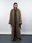 BROWN ROBE COAT