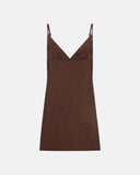 BROWN LINEN DRESS