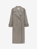 HERRINGBONE WOOL COAT