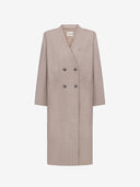 BEIGE DOUBLE-BREASTED COAT