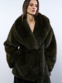 GREEN CROP ECO FUR COAT