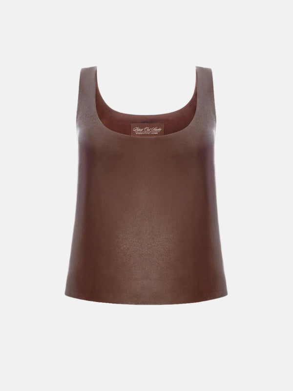 BROWN LEATHER JERSEY
