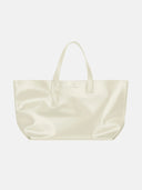 LEATHER WHITE SHOPPER