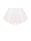 WHITE TRICOT SHORTS