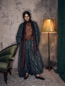 ALADDIN PANTS WITH CUCUMBER PRINT