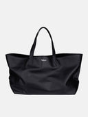LEATHER BLACK SHOPPER