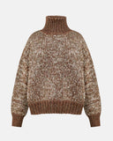 BROWN SWEATER MULTICOLOUR