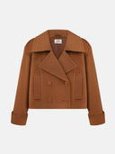 ORCHRE CROPPED COAT