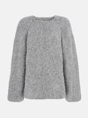 GRAY BOUCLE SWEATER