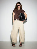 BALLON SAND COTTON PANTS - Blastout