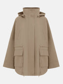 BEIGE COTTON PARKA - Blastout