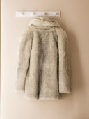 BEIGE ECO FUR COAT - Blastout