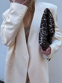 BEIGE LINEN BLAZER - Blastout