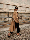 BEIGE WOOL COAT - Blastout
