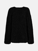 BLACK BOUCLE SWEATER - Blastout