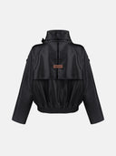 BLACK LEATHER BOMBER - Blastout
