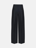 BLACK TRACK PANTS WITH SIDE STRIPES - Blastout