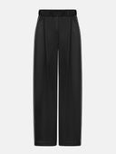 BLACK VISCOSE PANTS - Blastout