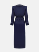 BLUE VISCOSE CAFTAN - Blastout