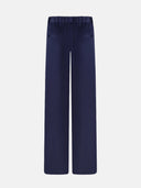 BLUE VISCOSE PANTS - Blastout