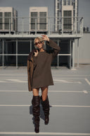 BROWN LEATHER BOOTS - Blastout