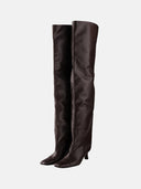 BROWN LEATHER BOOTS - Blastout
