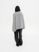 GRAY BOUCLE SWEATER - Blastout