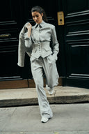 GRAY PADDED SHIRT - Blastout