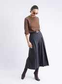 GRAY SKIRT PANTS - Blastout