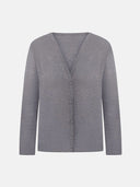 GREY KNIT CARDIGAN - Blastout