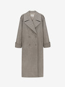 HERRINGBONE WOOL COAT - Blastout
