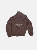 HOODIE BROWN ZIP - Blastout