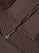 HOODIE BROWN ZIP - Blastout