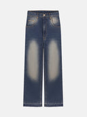 JEANS BLUE CROPPED - Blastout