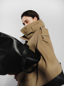 LEATHER BLACK SHOPPER - Blastout